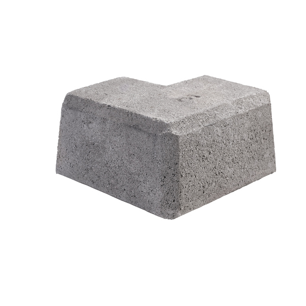 STØTTEMUR MINI GRÅ HJØRNE 3
