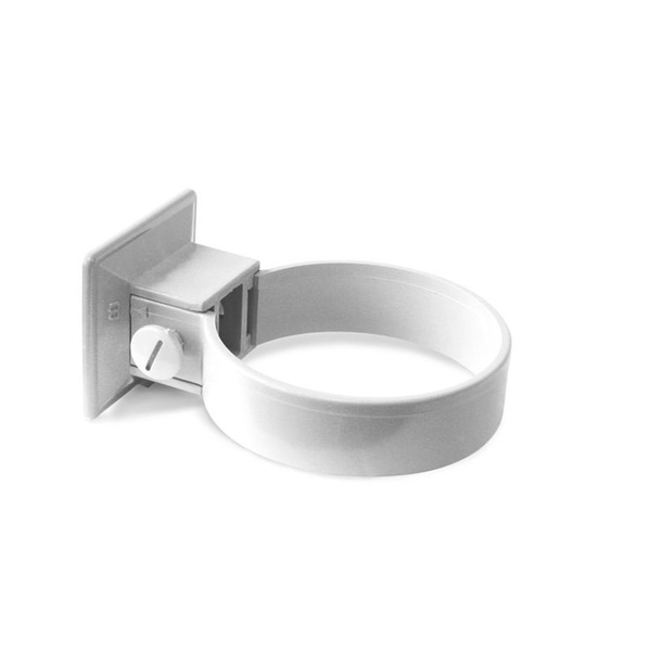 PLASTMO HVIT RØRKLAMMERSETT 75MM