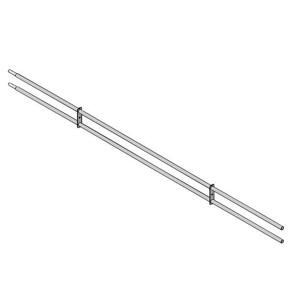 GELENDER 2-RØRS SN G-22 SORT