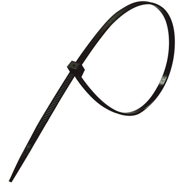 BUNTEBÅND/100 SVART 150X2,5MM