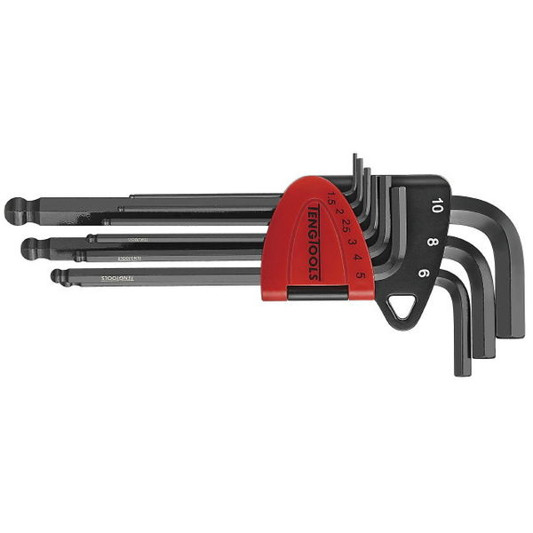 SEKSKANTNØKKELSETT 9DEL 1499MM