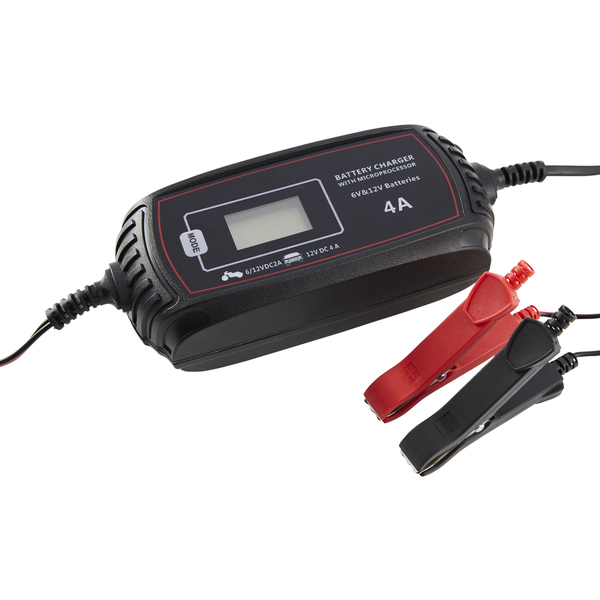 BATTERILADER 6V/12V 2A/4A RAWLINK
