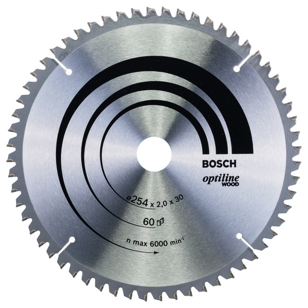 SSAGBL. 254X30 60T BOSCH SIRKELSAGBLAD