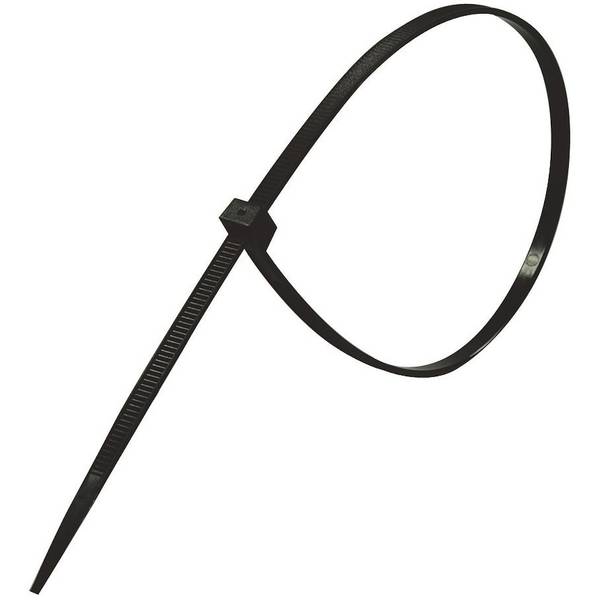 BUNTEBÅND 365X4,8MM SVART/100