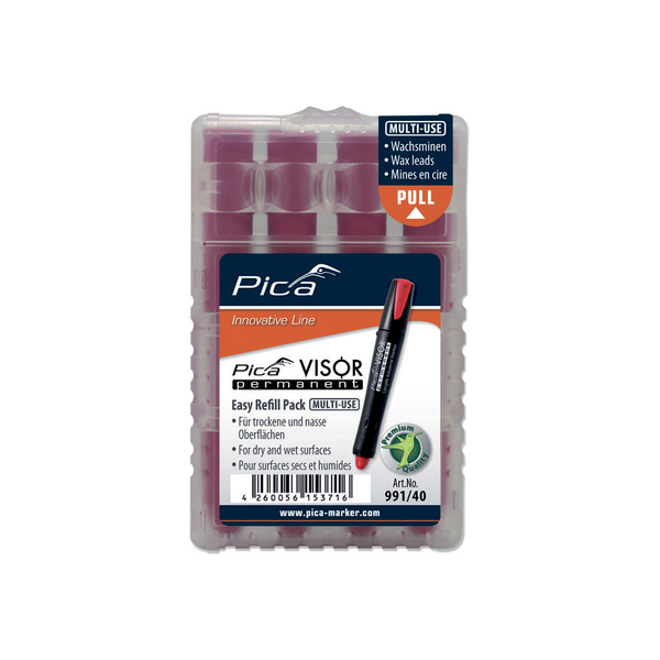 OLJEKRITTSTIFT REFILL PICA RØD