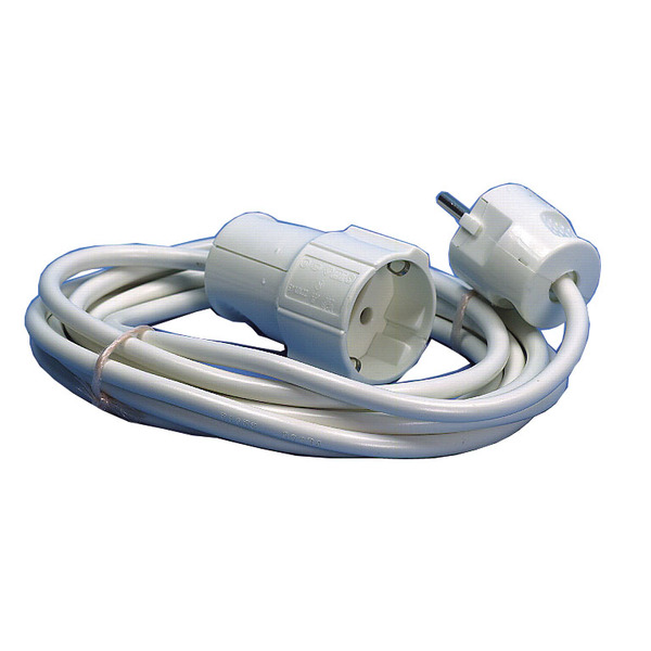 SKJØTELED 3M M/JORD HVIT PLAST