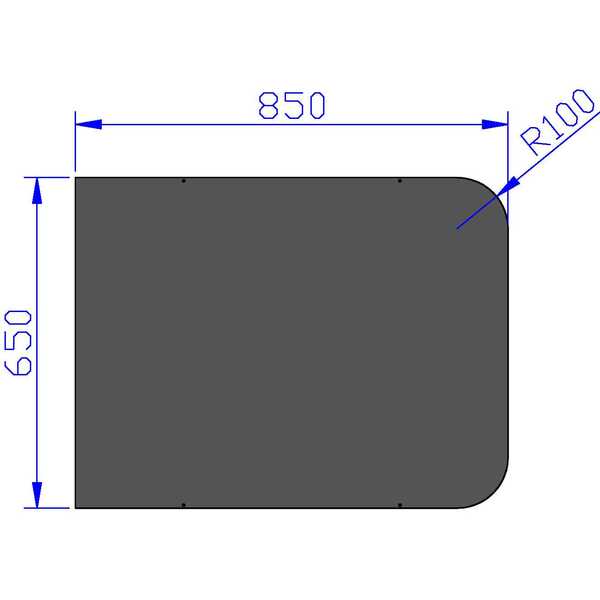 GULVPLATE JØTUL 650X850 SORT EMALJE
