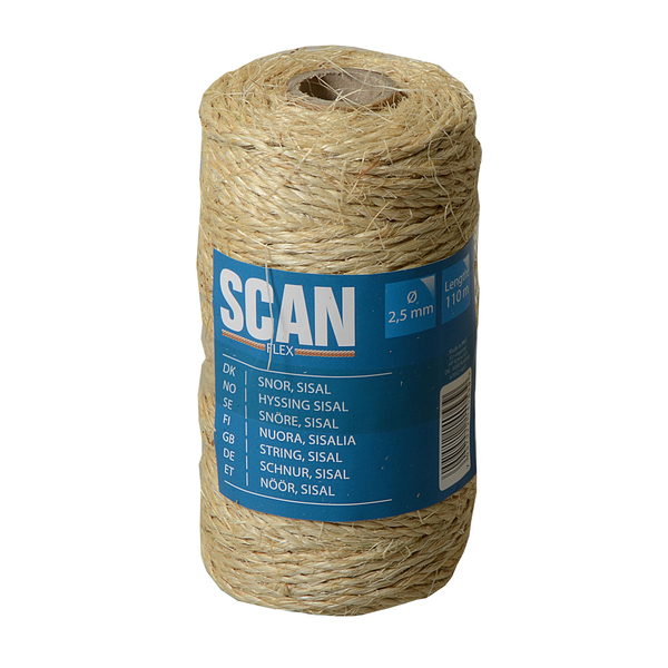 PAKKETAU/HYSSING SISAL 2,55MMX110M