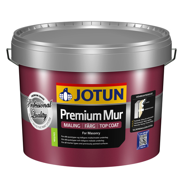 JOTUN PREMIUM MUR MEL GRÅ-BA 9L
