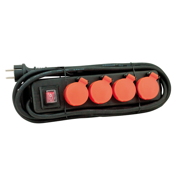 GRENUTTAK 4-VEIS JORD 3M KABEL