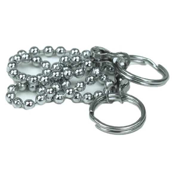 KULEKJEDE 80CM M/2 RINGER