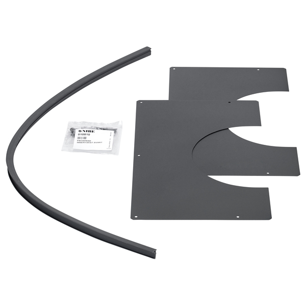 DEKKPLATE HALVISOLERT 26-35GR SVART