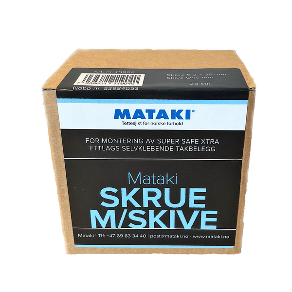 SKRUE MED SKIVE 5,2X25MM MATAKI