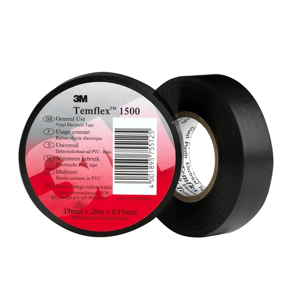 ISOLASJONSTAPE 15MM HVIT UT