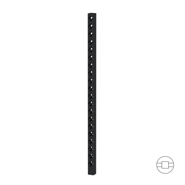 MIDTSTOLPE SORT 178 CM