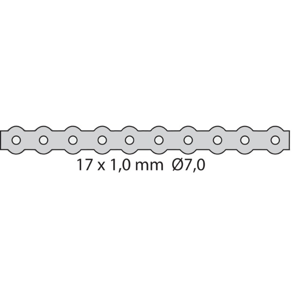 PROFILBÅND 17X1,0/7,0 HULL 10M