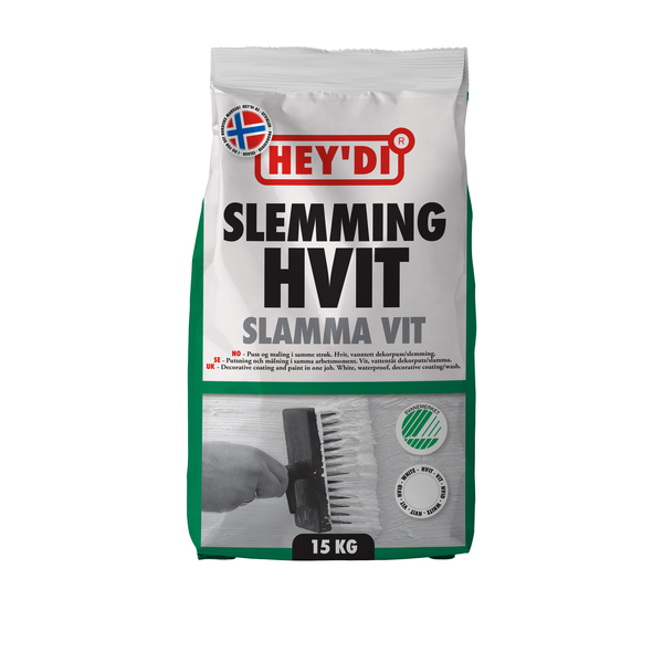 HEYDI SLEMMING HVIT 15 KG SEKK