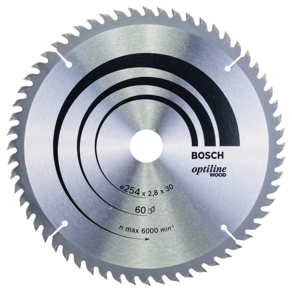 SIRKELSAGBL Ø254X30MM 60T 20GR TRE