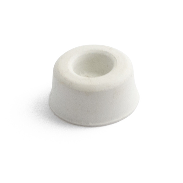 HABO DØRSTOPPER BUFFER GUMMI 158 HVIT SB PK=5 STK INKL SKRUER