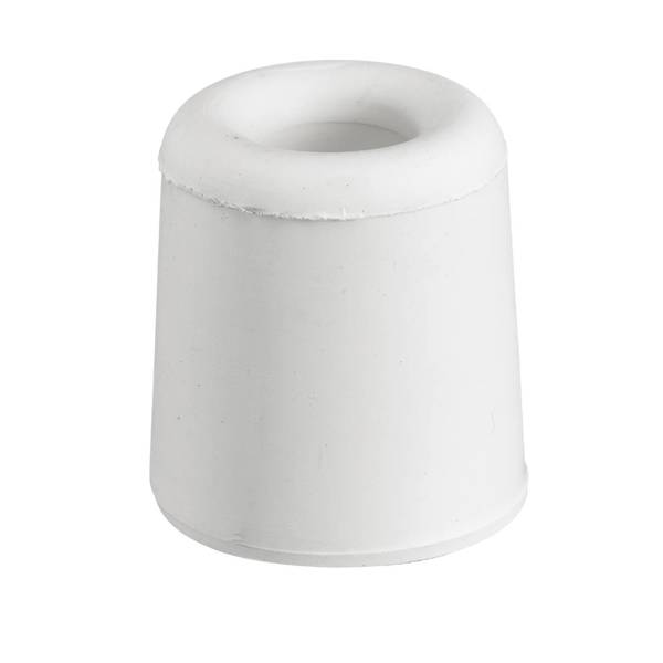 DØRSTOPPER GUMMI HVIT 33X30MM