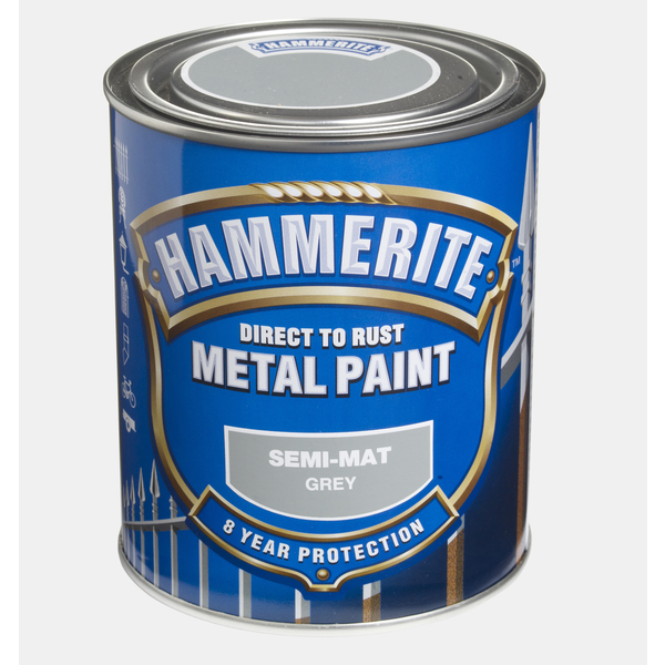 HAMMERITE SEMI-MAT GRÅ 0,75L