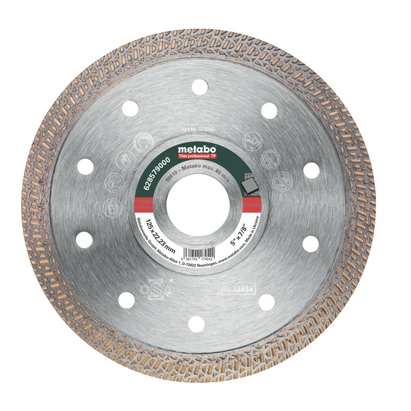 KAPPESKIVE DIAMANT 125X22.23 FLIS