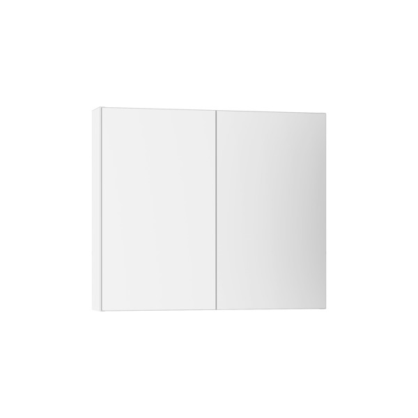 SPEILSKAP 80 CM AQA HVIT MATT