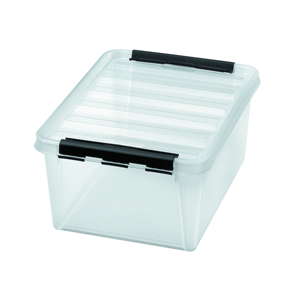 OPPBEV.BOKS M/LOKK 15 TRANSP 14 L