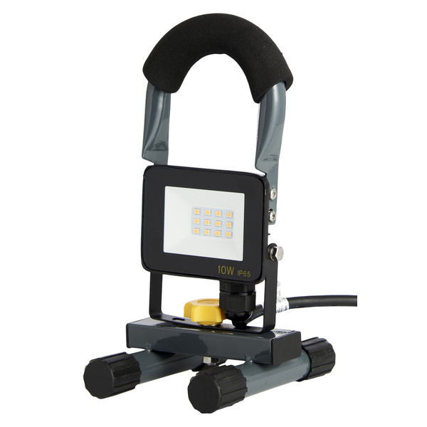 ARBEIDSLAMPE LED 10W M/STATIV GRÅ