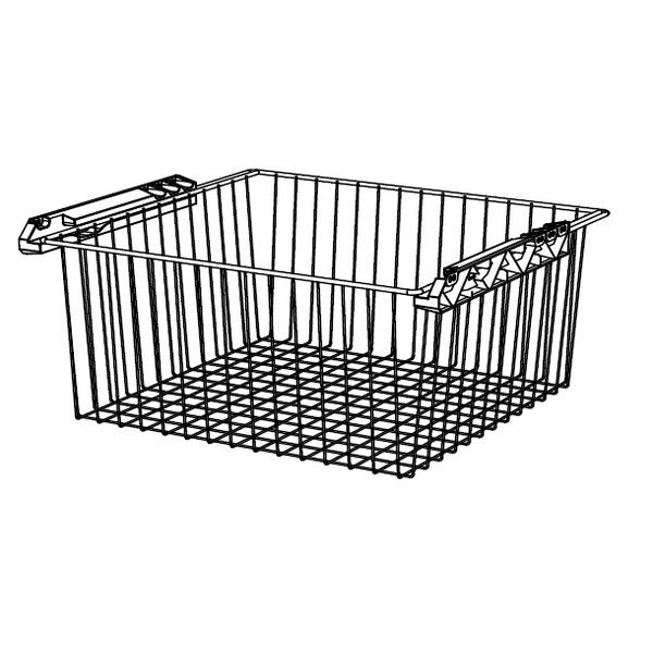 TRÅDKURV H25CM 40CM HVIT TRÅD