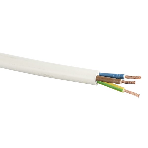 KABEL PMH 3G1,5 HVIT 10M/RING