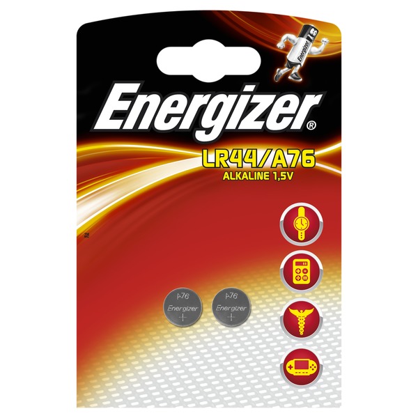BATTERI ALKALISK LR44/A76 KNAPPBATTERI