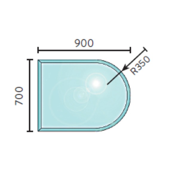 GULVPLATE JØTUL 700X900 FASSETTGLAS