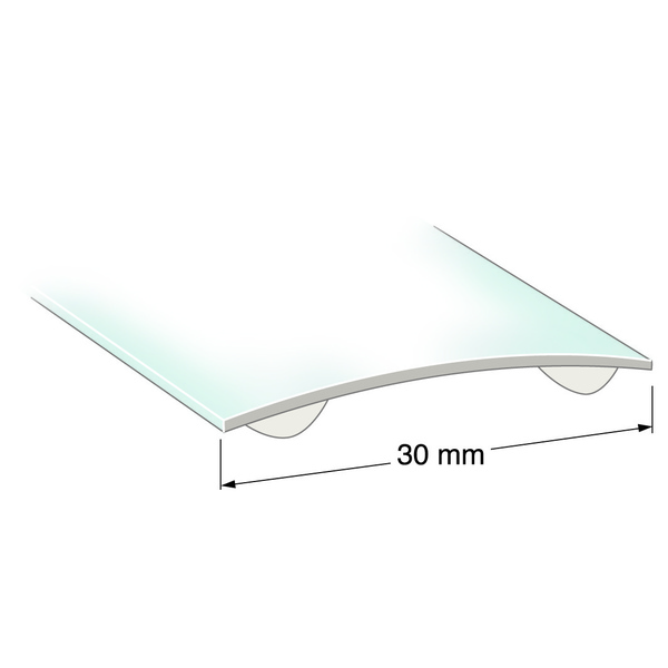 SKJØTELIST 30MM NR 28 SØLV 1M 