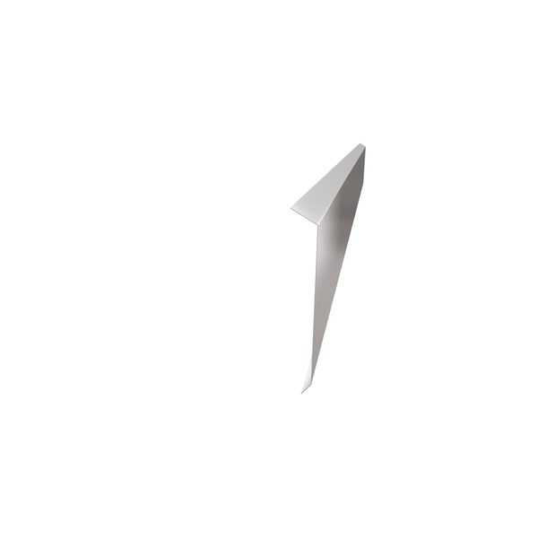 TAKFOT L-TAK STÅL 170MM SILVER 2M