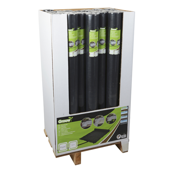 UGRESSDUK 1X12M 80G/M2 SORT GROUW