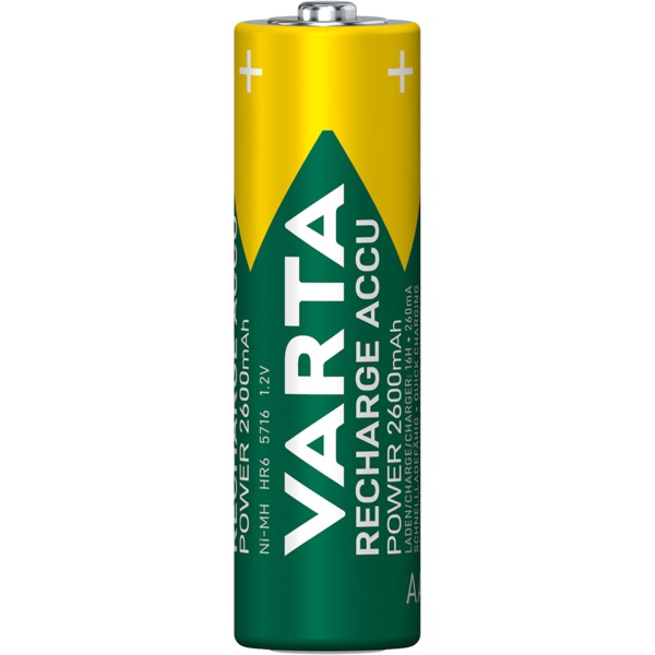 BATTERI OPPLADBART AA 2600MAH