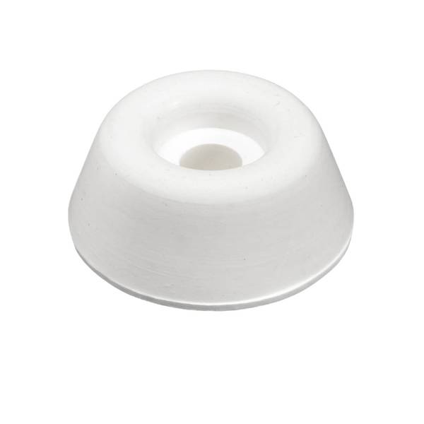 DØRSTOPPER GUMMI HVIT 10X22MM