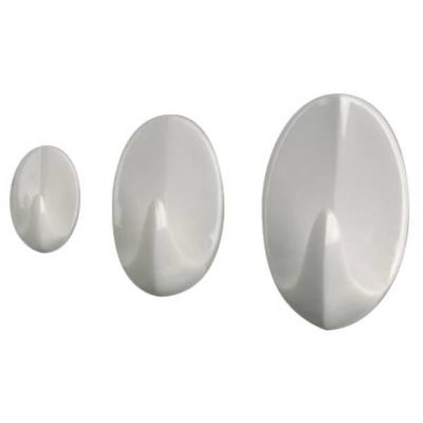 PLASTKROK 2 MEDIUM SELVKL HVIT