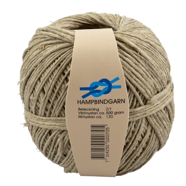 BINDEGARN 2,2MM 120M BRUN HAMP