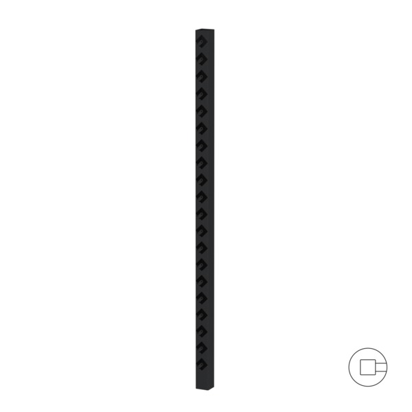 ENDESTOLPE SORT 178 CM.
