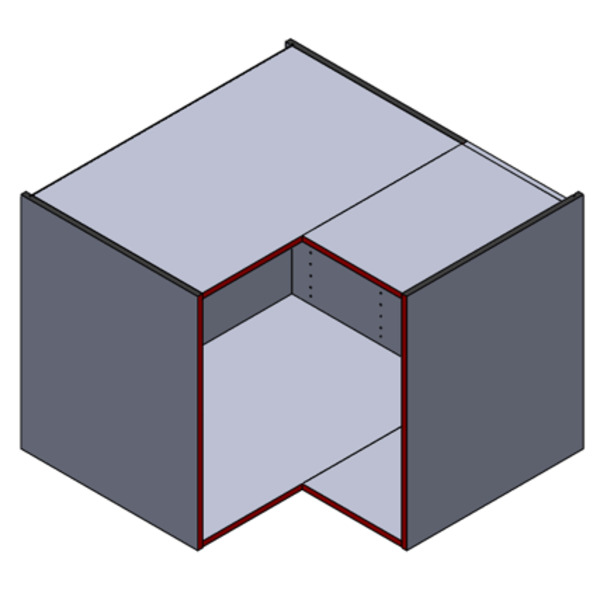 UNDERSKAP HJØRNE 90X90 HVIT MFC
