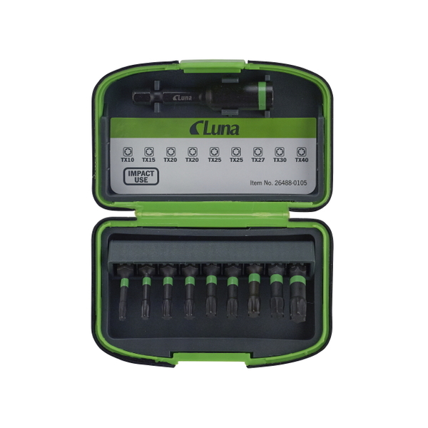 BITSSETT IMPACT 10 DELER TORX