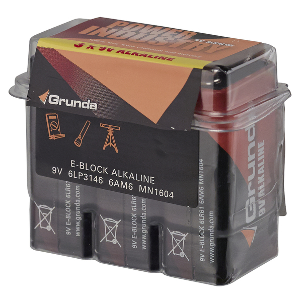 BATTERI GRUNDA 9-VOLT 3-PAK