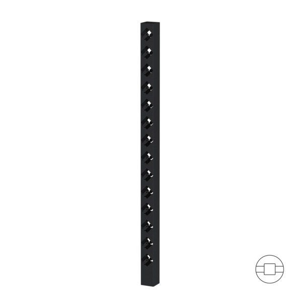 MIDTSTOLPE SORT 127 CM