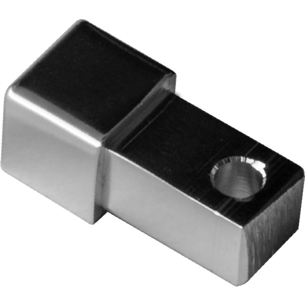 HJØRNE FIRKA KROM ALU 12,5MM