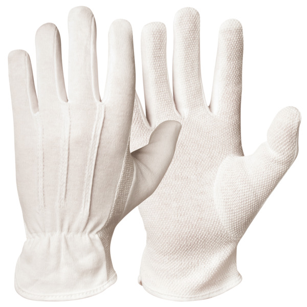 HANSKE HVIT 9 MICRODOTS BOMULL