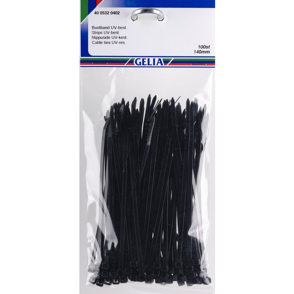 STRIPS SVART 3.6MMX140MM 100 STK