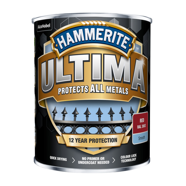 HAMMERITE ULTIMA SMOOTH RED 0,75L