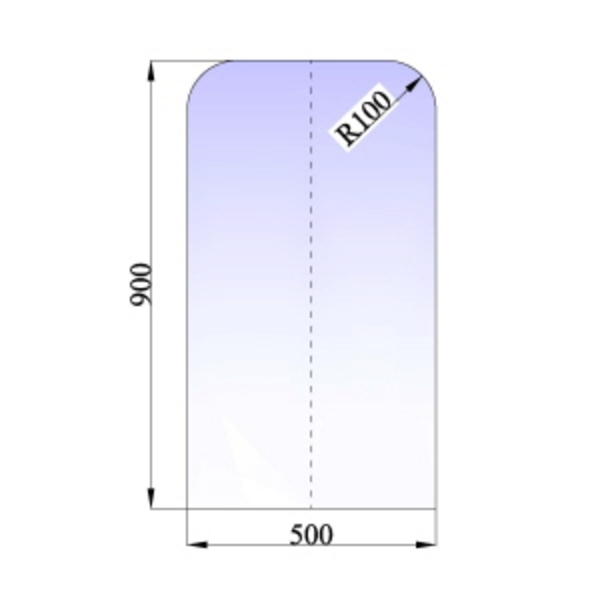 GULVPLATE STÅL 500X900 GRÅ LAKK, 1 MM LAKKERT STÅL